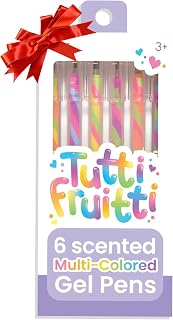 Ooly Scented Tutti Fruitti Color Changing Gel Pens Set of 6-1.00mm NIB, Color Changing as you Write, Pens for Kids and Adults, Art and Stationery Supplies, Christmas Pens for Kids
