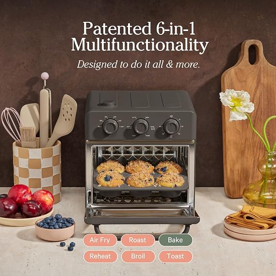 Our Place Wonder Oven Bakers Kit 3-Piece Toxin-Free Ceramic Nonstick Bakeware Set (8 Round, 8 Square, 6-Cup Muffin Pan) - Oven-Safe up to 450F - Char