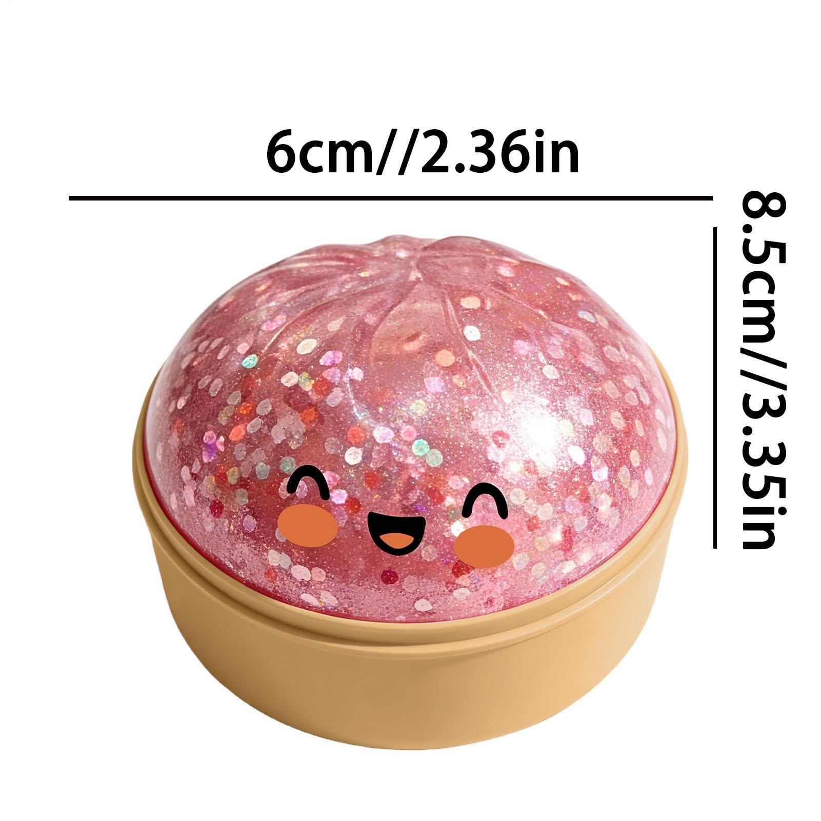 Giant Glitter Dumpling Squishys - Glitter Dumpling with Box, Mysterys Squishys Dumplings Box, Juguete Antiestrés Portátil, Masa Suave Antiestrés para Adultos Y Adolescentes — view 7
