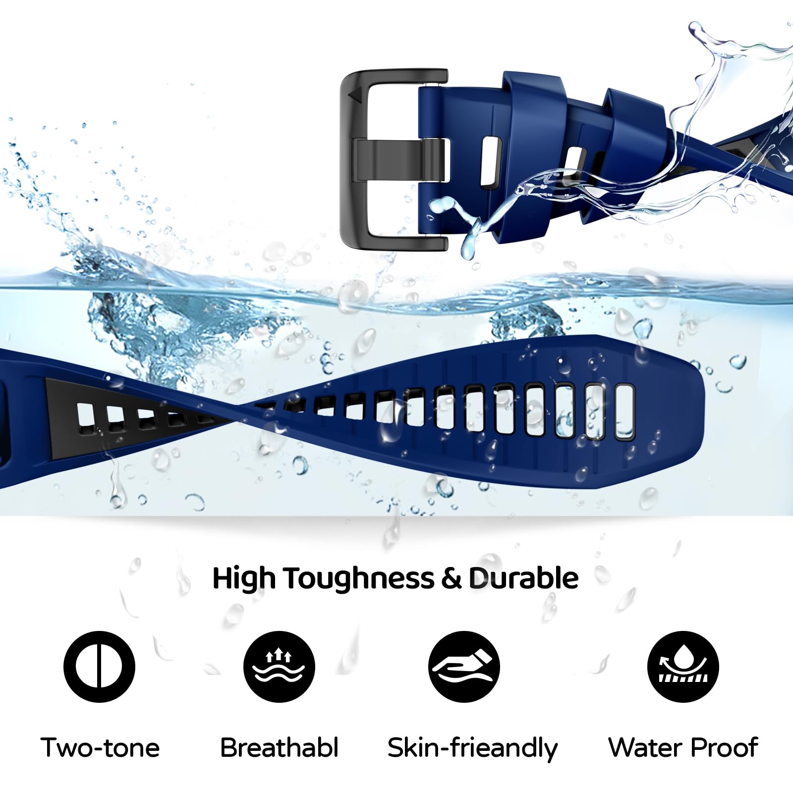 U-LIMVE Watch Strap for Garmin Fenix 8 51mm/Fenix 7X/Fenix 7X Pro/Fenix 6X/Fenix 6X Pro/Fenix 5X/Fenix 3 - Image 3