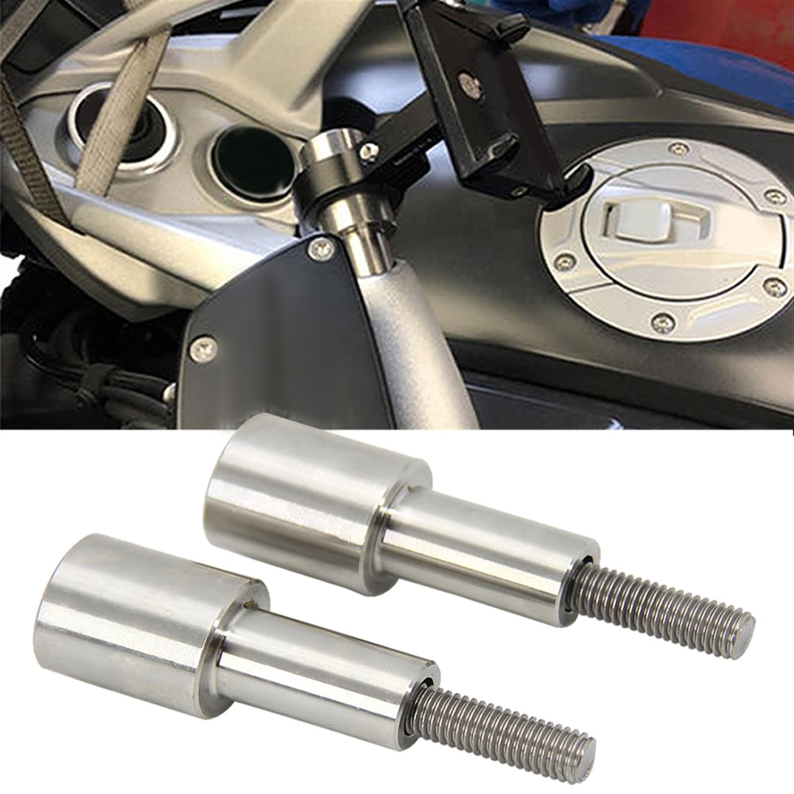 Motorrad Für BMW R1200RT 2005 2006 2007 2008 2009 2010 2011 2012 2013 Handy-Navigation Halterung Zubehör (Color : 2pcs)