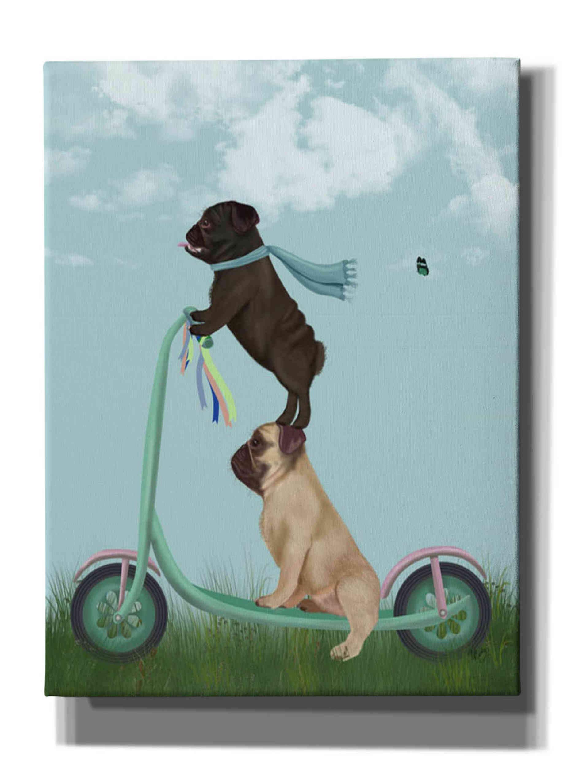 Amazon｜エピックグラフィティ パグスクーター Fab Funky Giclee