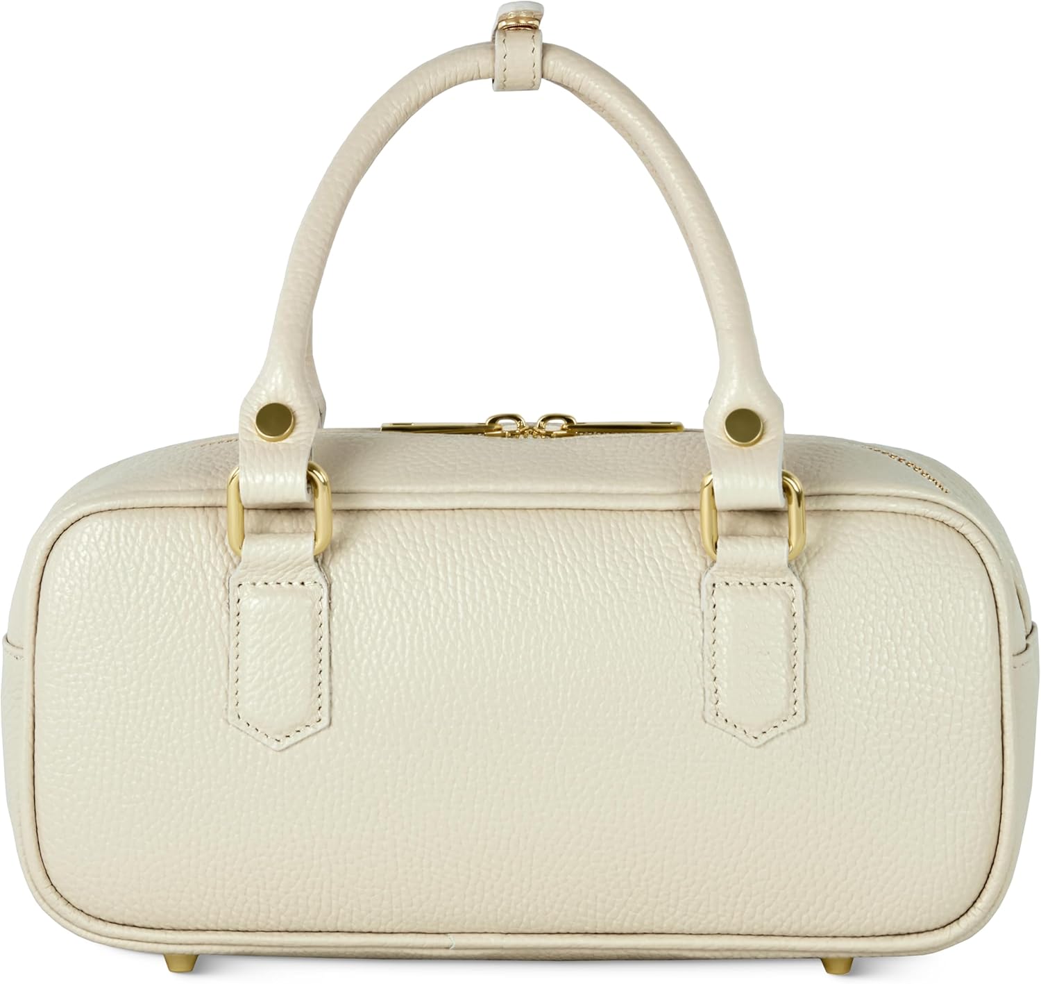 Italian Real Leather Top-Handle Crossbody Bag for Women with Rectangular Shape | Compact Structured Everyday Purse