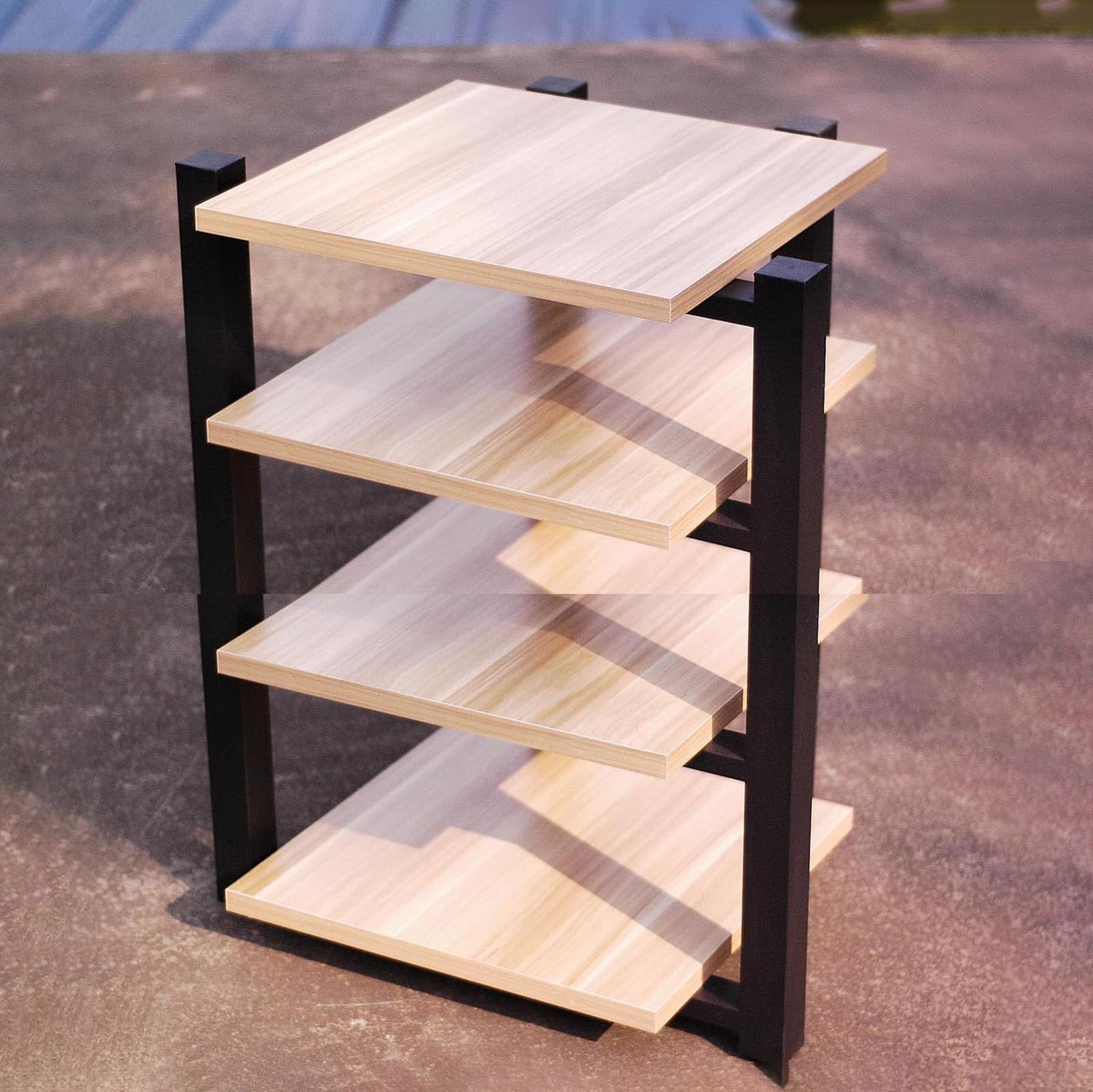 Scaffale a torre da gioco, espositore da pavimento per videogiochi e altoparlanti, per soggiorno, sala riunioni e studio di registrazione (legno Oril, 70 x 55 x 90 cm)
