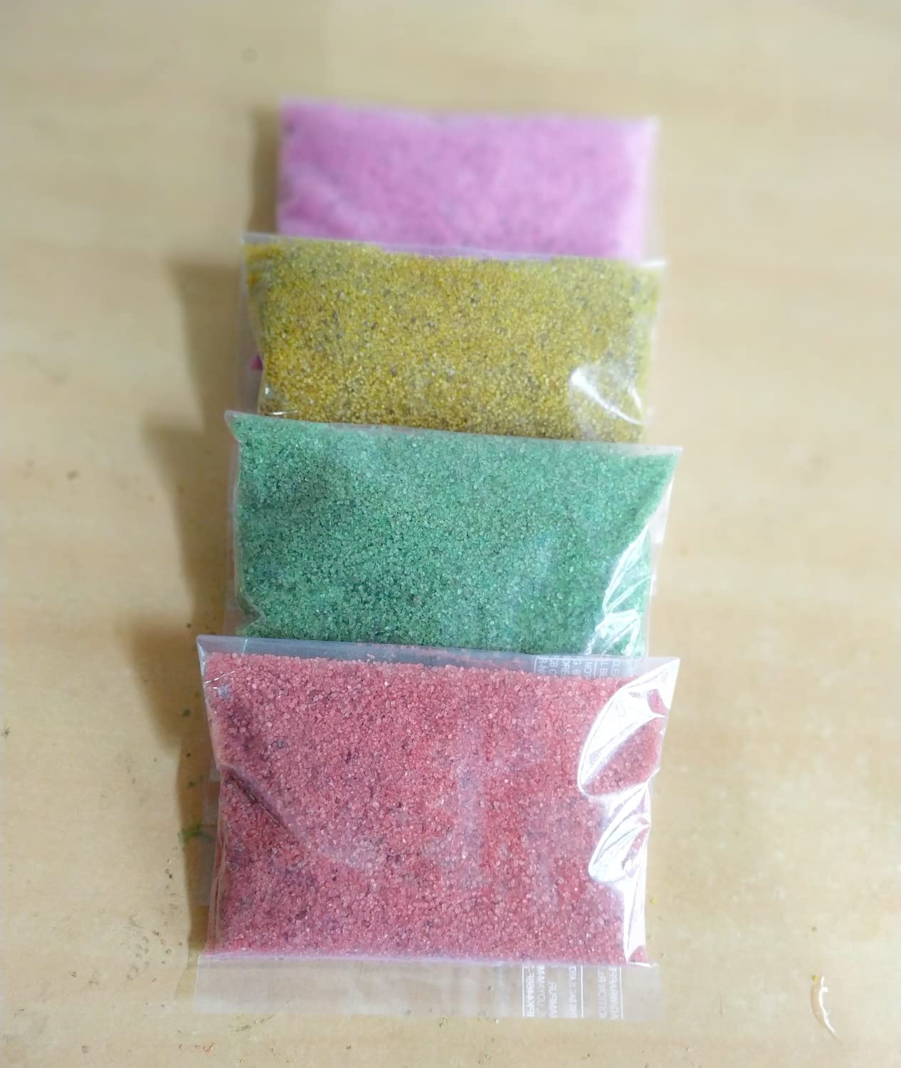 Pink + Yellow + Green + Orange Sugar Size Quartz Sand for Aquarium Decor, Home, Garden and Terrarium Decor, Aquarium Decorative Sand (980 Grams) (Pink, Yellow, Green and Orange) (B0C36R7YL5) Amazon Price History, Amazon Price Tracker