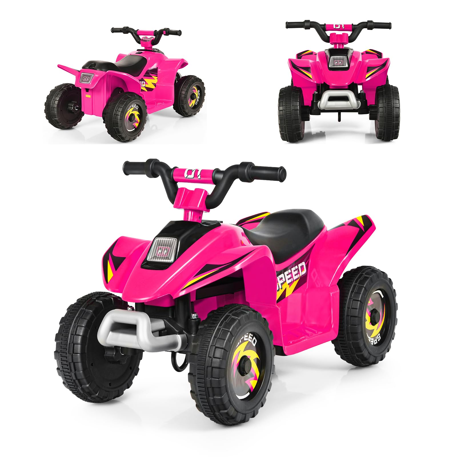 SORA 6V Kinder Quad Elektro, Kinderquad mit Vor‑ & Rückwärtsgang