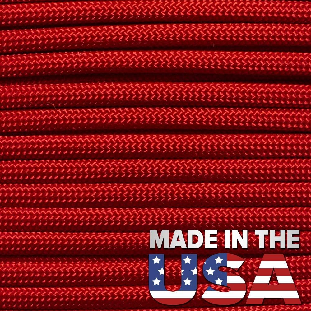 USA-Made 550 Paracord – Durable Tactical Survival Cord, 50-1000 Feet