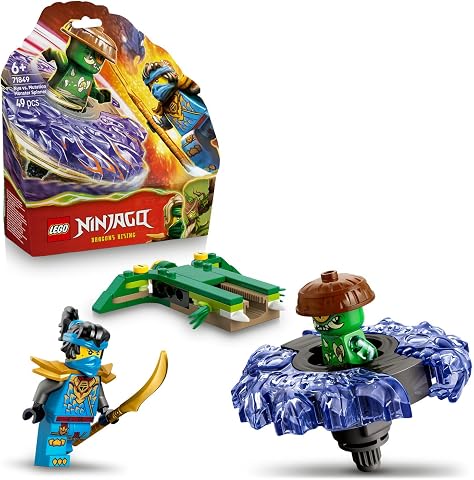 LEGO NINJAGO Nya, Mutasyon Canavarı Topacına Karşı 71849 | 6 Yaş ve Üzeri Çocuklar için Aksesuarlı Minifigürler İçeren Oyuncak Yapım Seti, Hediye Fikri (49 Parça)
