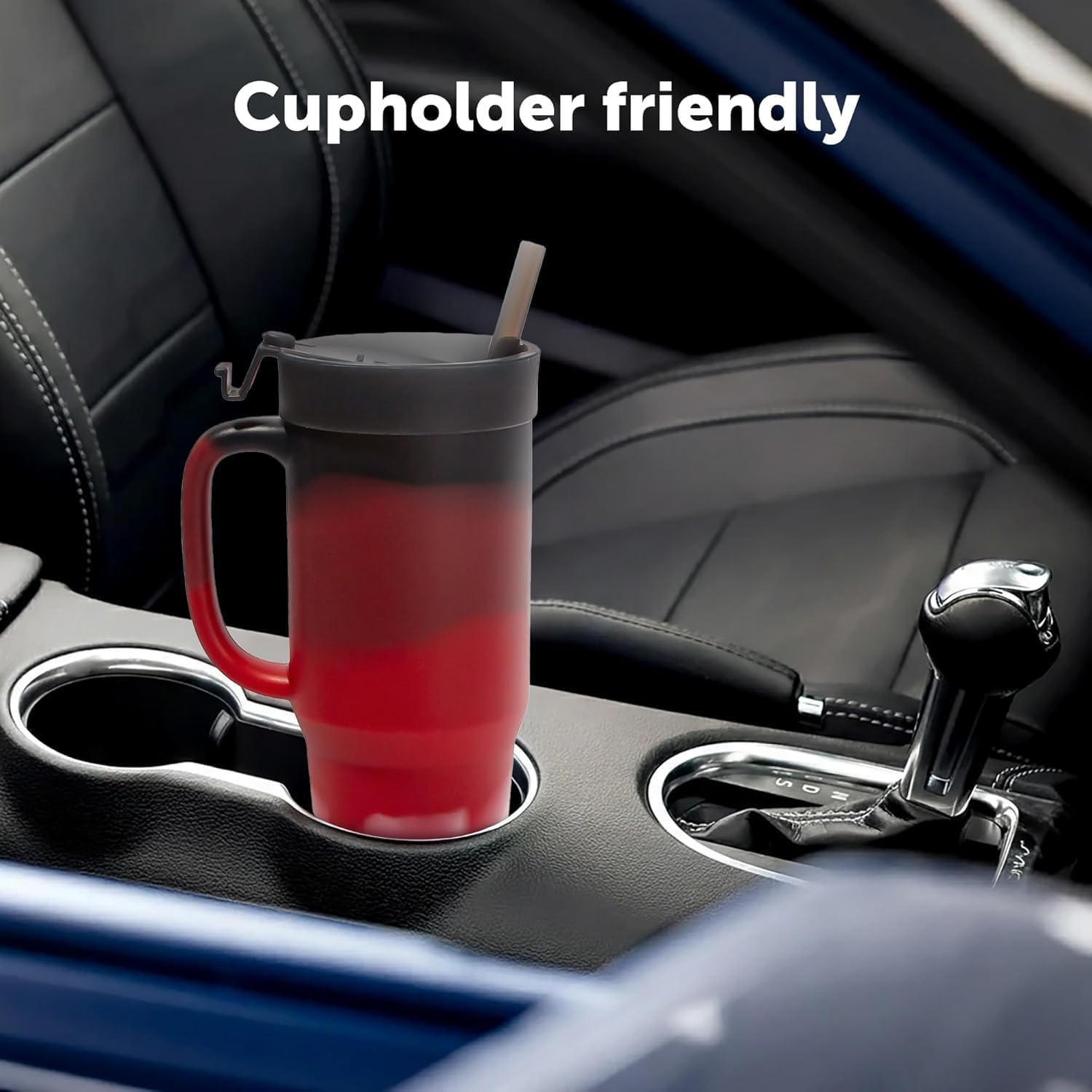 Silipint 32oz Silicone Humbler Tumbler with Handle, Flip Lid and Straw – BPA-Free, Non-Toxic, Unbreakable, Microwave, Dishwasher Safe – Perfect for Tea, Cold Water, Volcano - Pack of 2