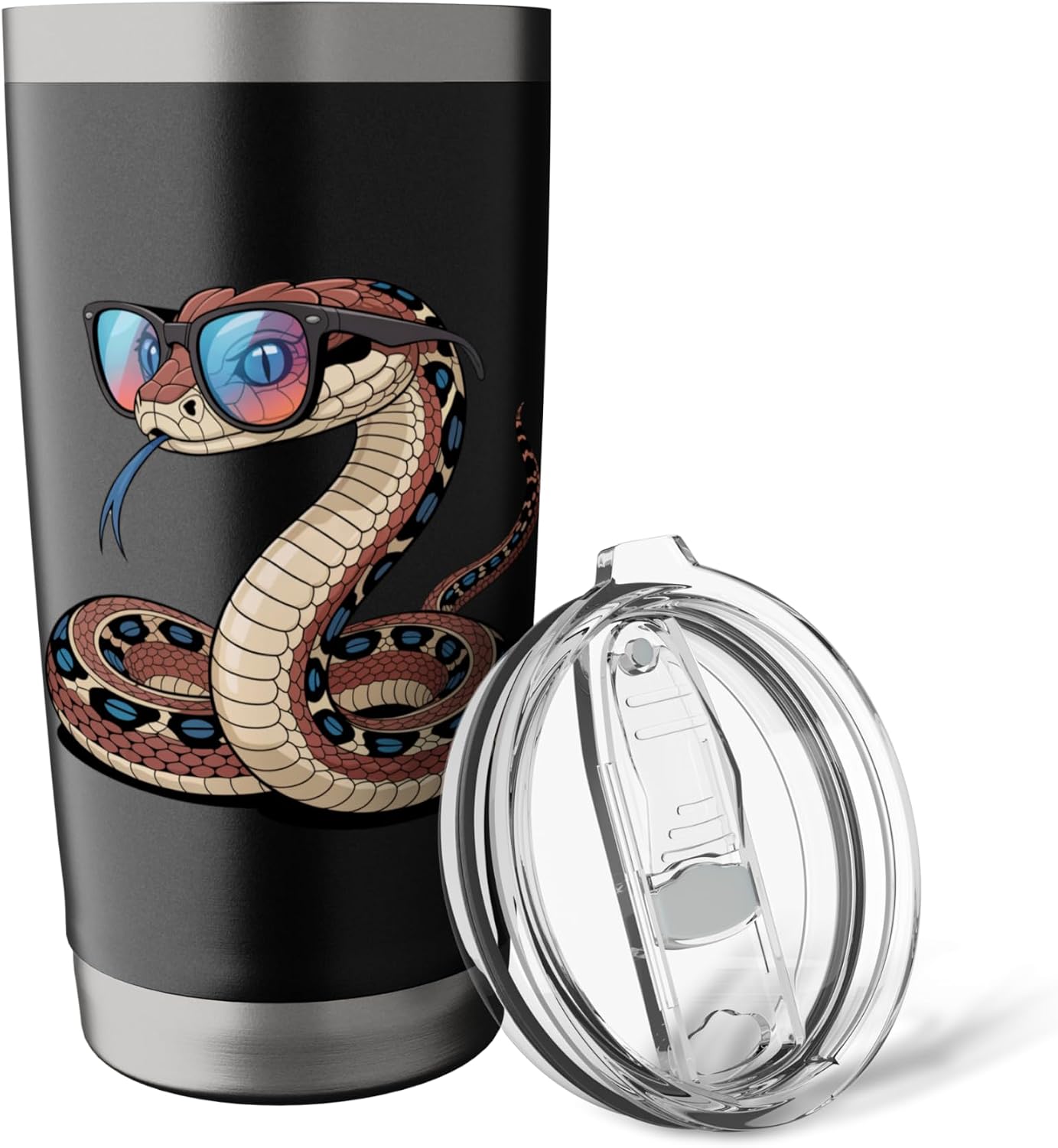 Snake Acessories Snake Merch Snake Print Snake Kids Snakes Stainless Steel Insulated Tumbler image 5