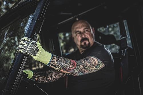 Miniatura 4 de GORILLA GRIP Max RhinoFlex - Guantes de trabajo de alta visibilidad con protección contra impactos y abrasión