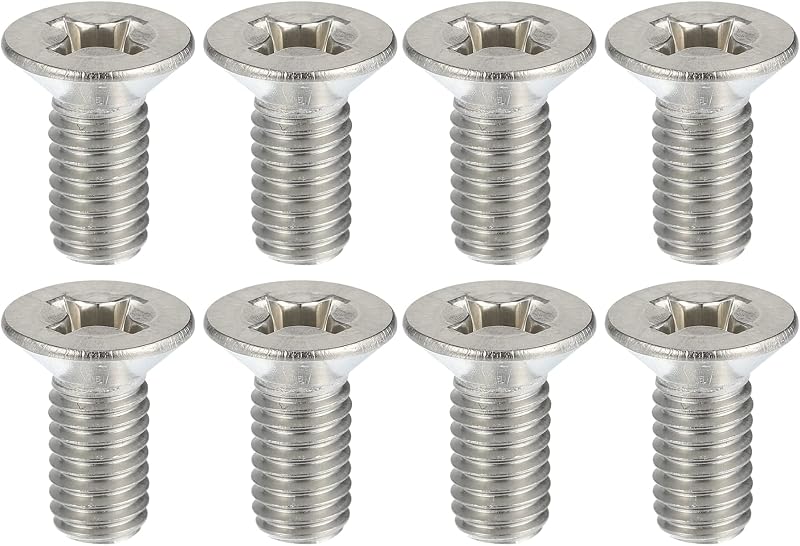 Kit de Parafusos de Fixação do Disco de Freio X AUTOHAUX em Aço Inoxidável M6x1 – 8 unidades
