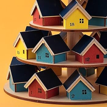 【2個セット新品】KALDI クリスマス　ティンハウスアドベントカレンダー Amazon.co.jp: カルディ クリスマス ティンハウスカレンダー