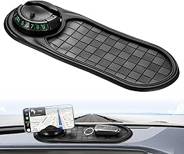 Non-Slip Car Dashboard Mat, Car Cord Board Mat, Mobile Phone Holder for Glasses, Keys, Mobile Phones, Coins