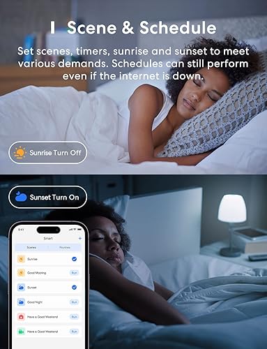 Miniatura 3 de MEROSS - Bombilla LED inteligente con WiFi, compatible con Apple HomeKit, Siri, Alexa, SmartThings, E26 multicolor regulable 2700 K-6500 K RGBWW,