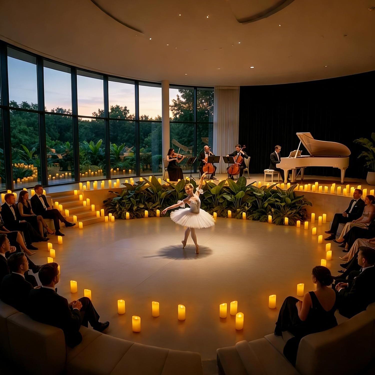 Flameless Candles 4" 5" 6" Set of 9 Outdoor Indoor Pillars Battery Operated Flickering Candles Include 8-Key Remote Timer Function Ivory Fake LED Candles for Wedding, Aniversary,Christmas Decor