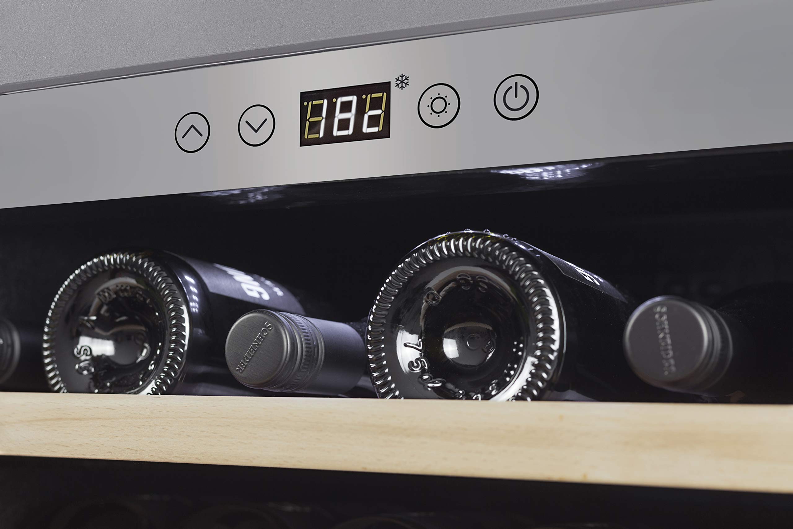 Caso WineSafe 18 EB Inox Weinkühlschrank Einbaugerät 45cm 5-20°C Edelstahl