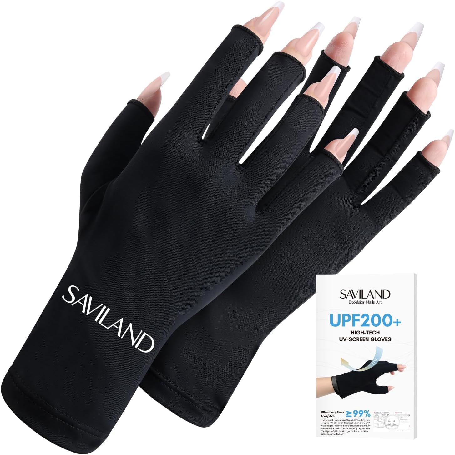 NXJ INFILILA UV Gloves for Nails, Anti UV Light Gloves for