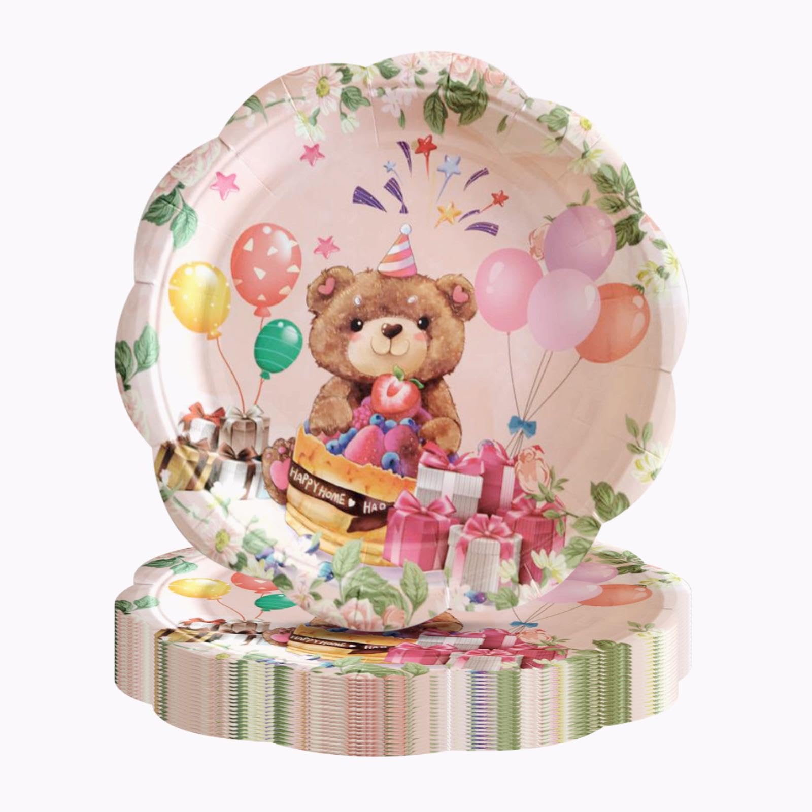 Set Stoviglie Party Masha E Orso - 62 Pezzi Per 20 Persone Con Tovaglia, Tazze, Piatti E Striscione - Ideale Per Feste Bambini