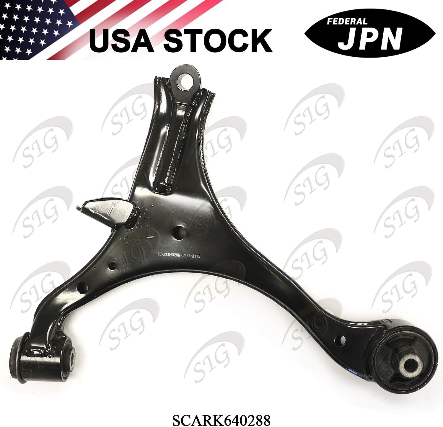 Front Left (Driver Side) Lower Control Arm Compatible with Acura & Honda Model RSX & Civic (Replacement# 51360S5A406, RK640288) - SCARK640288
