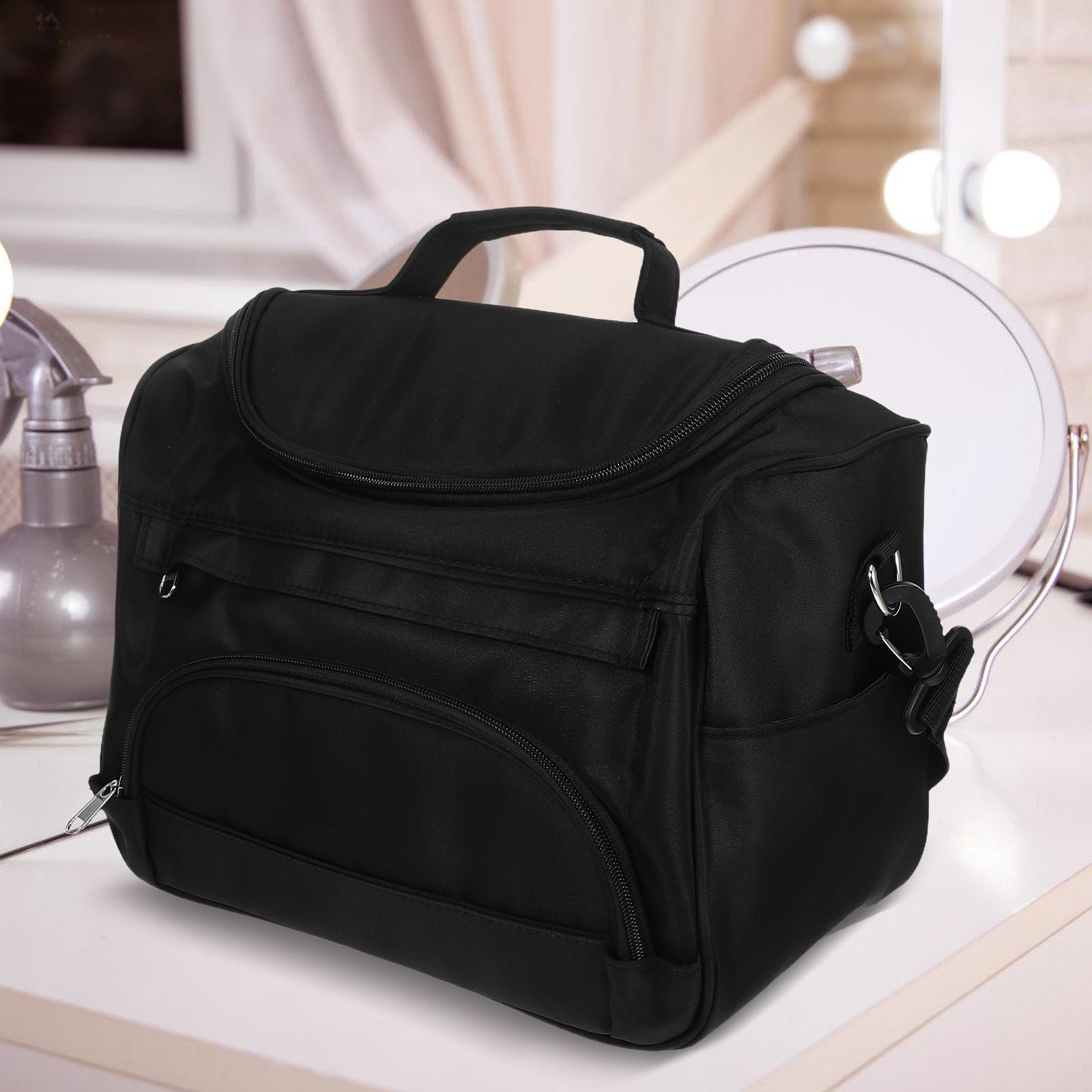 Bolsa de Almacenamiento Portátil para Herramientas de Peluquería de Gran Capacidad con Hombro y Tela Oxford Ligera Adecuado para Viajes y Actividades al Aire Libre