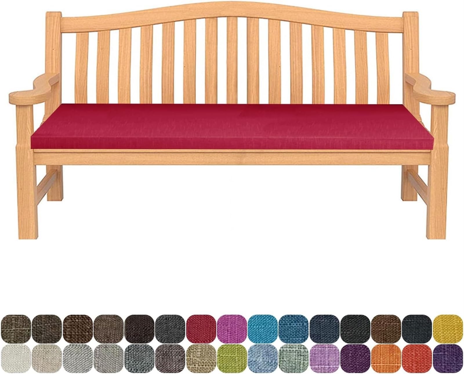 Coussin de banc antidérapant pour soulager l'assise rigide des meubles de jardin en bois
