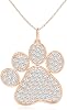 Angara Lab Grown Diamond Pendant for Women | Round Lab Diamond Fashion Pendant Necklace in 14K Solid Gold | April Birthday, Anniversary, Gemstone Jewellery Gift