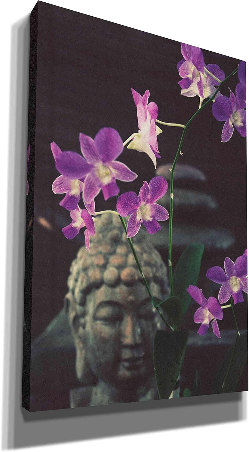Epic Graffiti 'Zen Purple Orchids' by Elena Ray Canvas Wall Art, 12"x18"