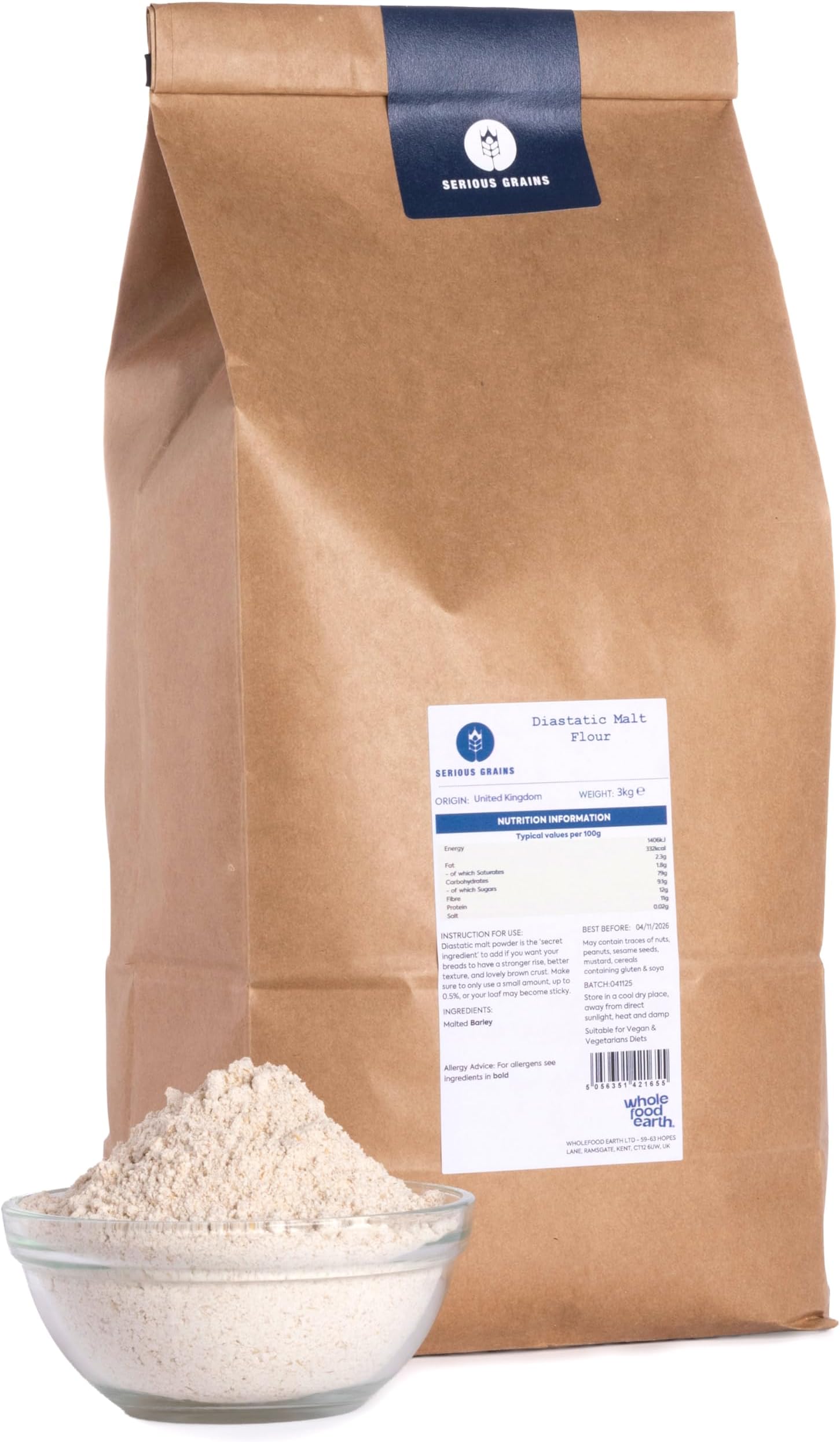 Diastatic Malt Flour - 3kg