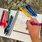 BIC Gelocity Quick Dry Ocean Themed Gel Pens, Medium Point (0.7mm), 8-Count Gel Pen Set, Colored Gel Pens for Note Taking and Journaling