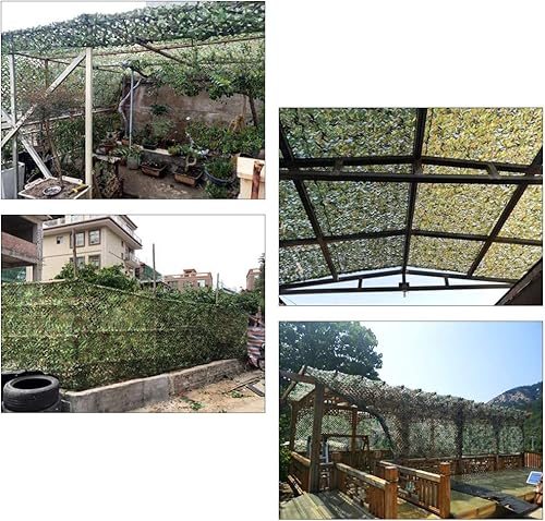 Miniatura 7 de Protección del bosque con cobertura de protección ecológica, red de camuflaje militar, campamento tiro, caza y selva, protección solar para