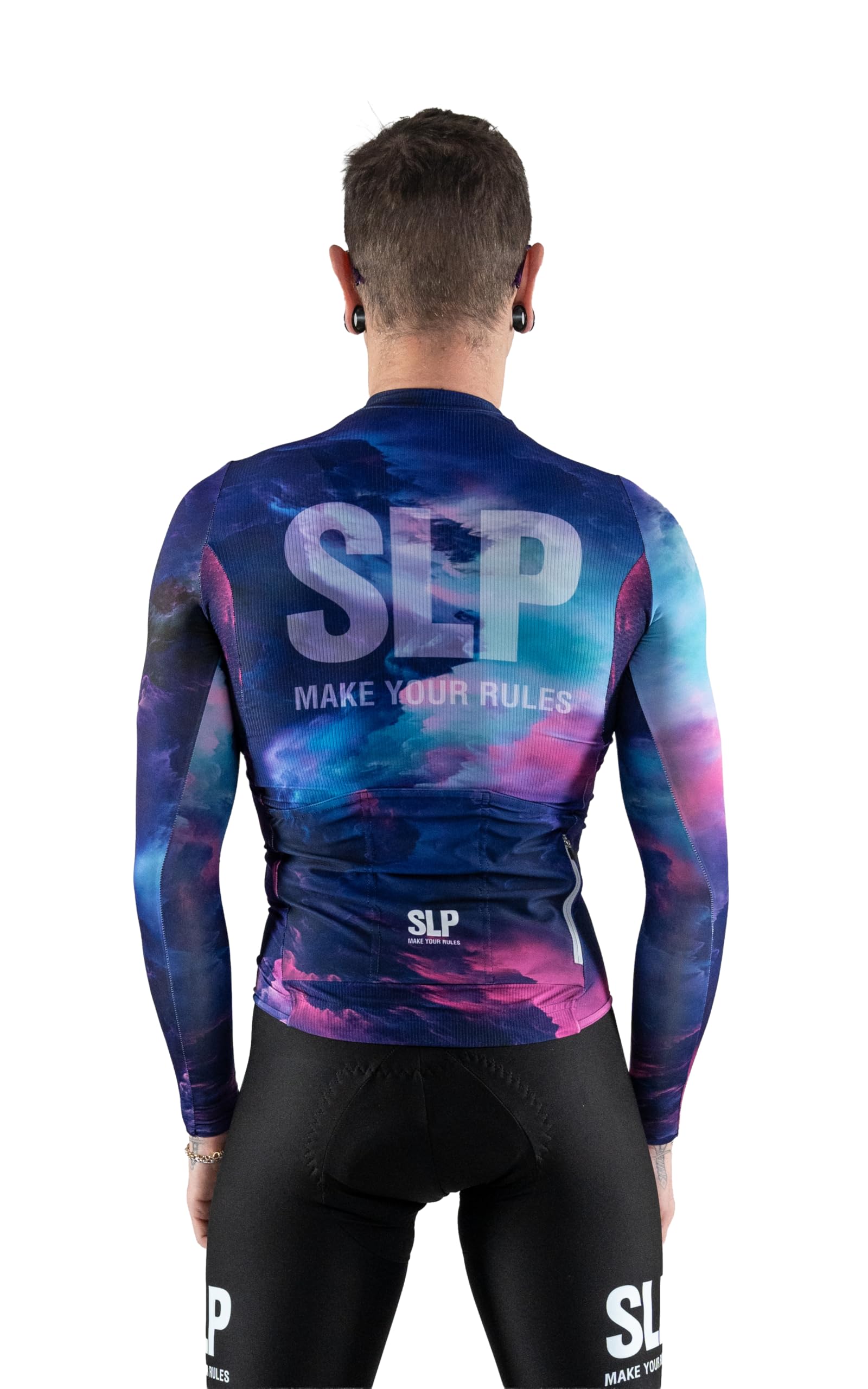 SLP. Maglia Manica Lunga da Ciclismo Uomo/Donna - Vapor con 3 Tasche Posteriori - Design Italiano
