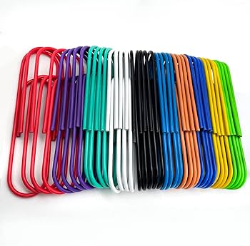 Trombones Géant De Couleur 100mm, 30 Pièces Super Grand Clips