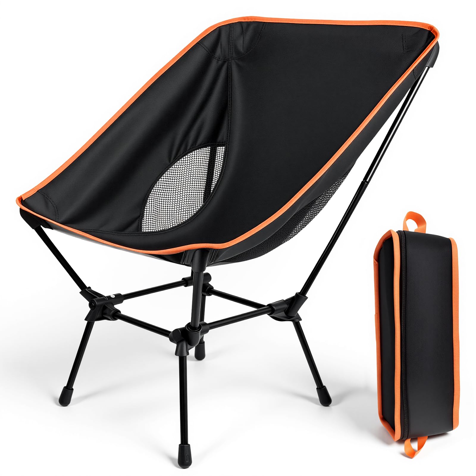 Rgaden Camping Chair, Lightweight Folding Camping Chair Quick Setup, Breathable Mesh, Compact Chair With A Storage Bag For Backpacking, Beach, And Outdoor Adventures