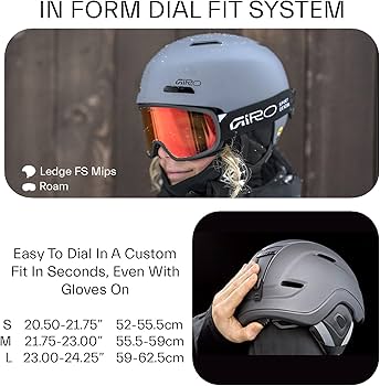 Amazon.com: Giro Ledge FS MIPS Snow Helmet/Goggle Combo - (Combo