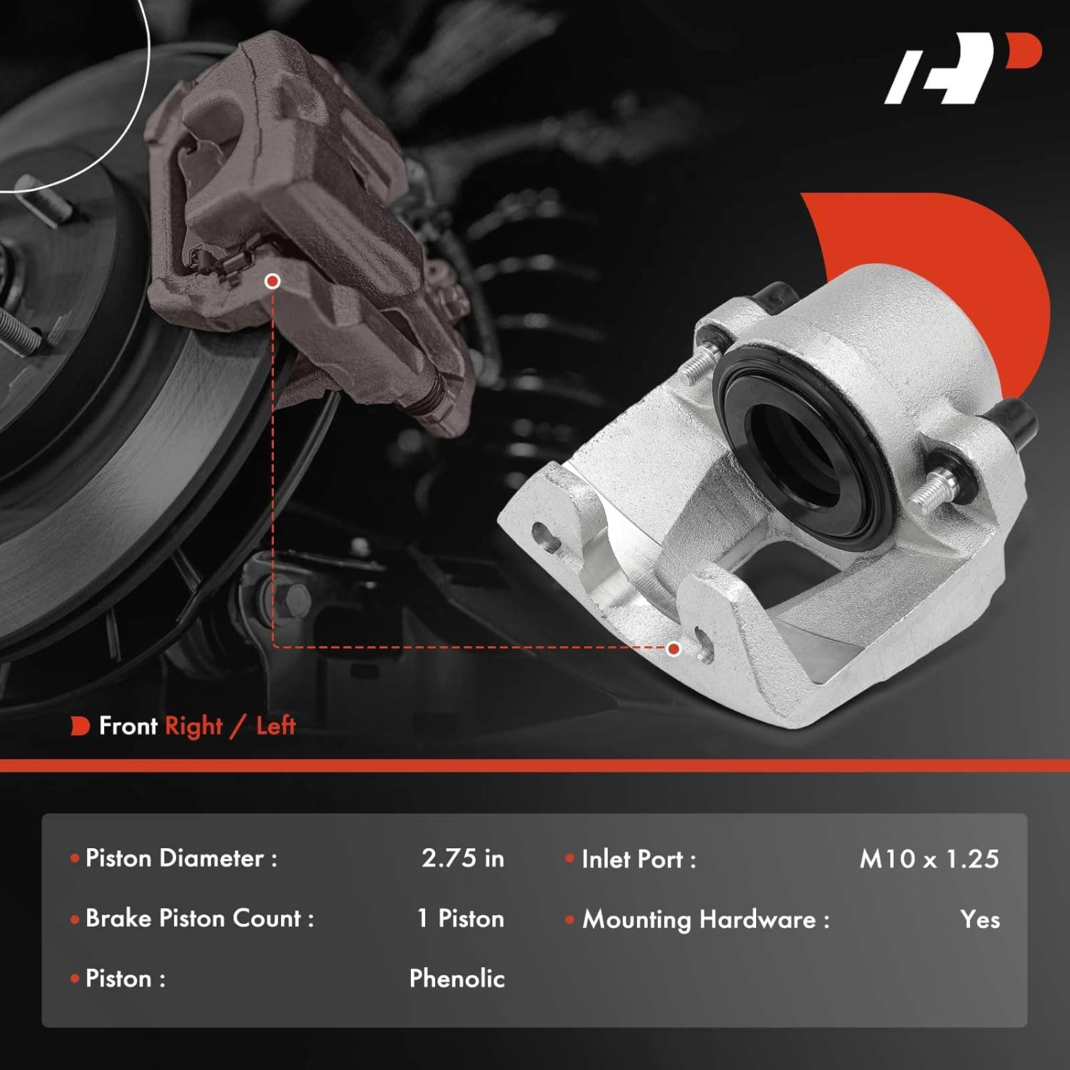 A-Premium Disc Brake Caliper Assembly Without Bracket Compatible with Dodge Durango 1998-1999, Dakota 1999 - Front Left Driver Side