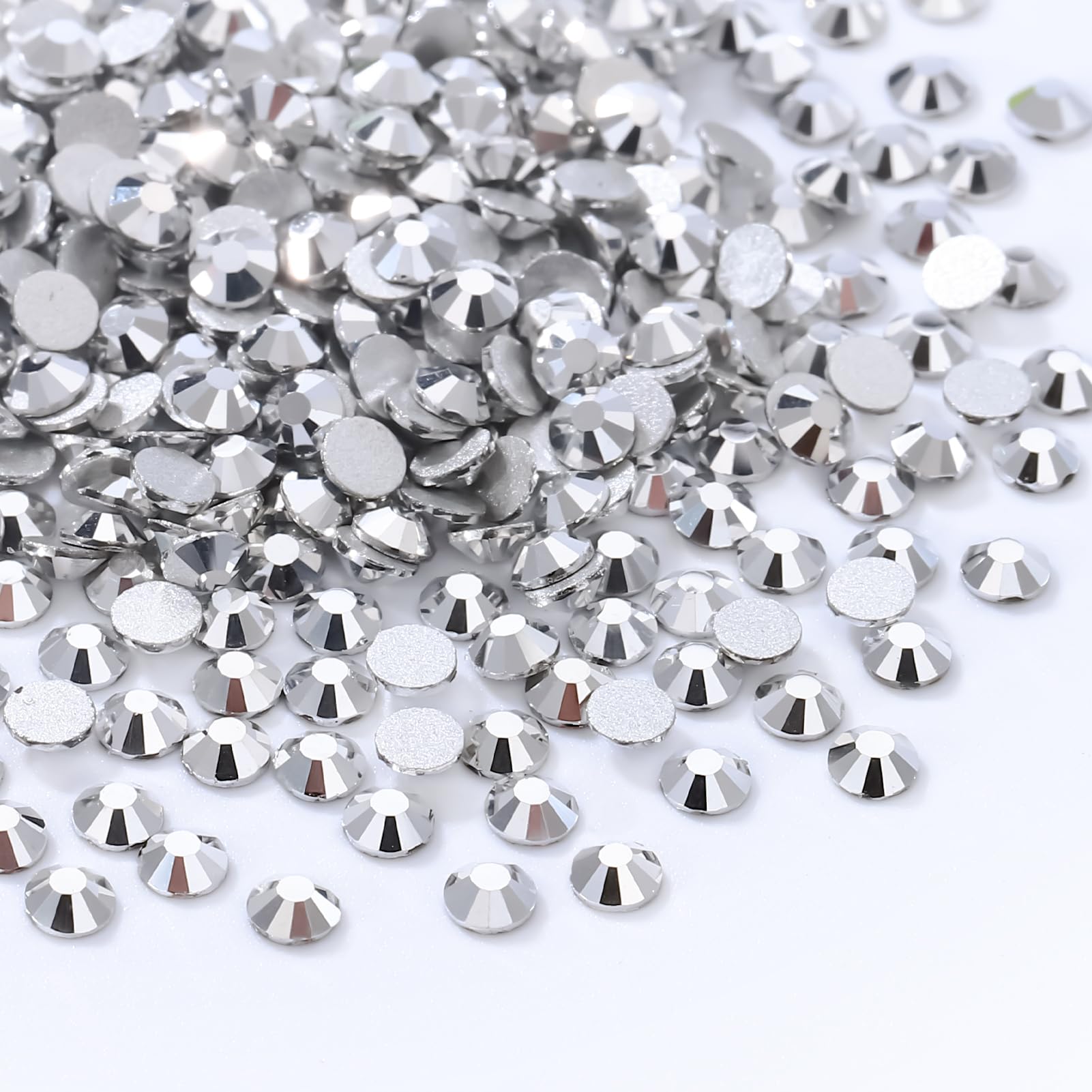 1440PCS Silver SS8 Flatback Rhinestones(2.3-2.5mm)