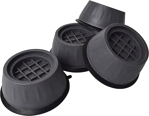 RiYii Almohadillas antivibratorias, 4 piezas de soporte para lavadora con cancelación de golpes y ruido, almohadillas de goma antideslizantes que