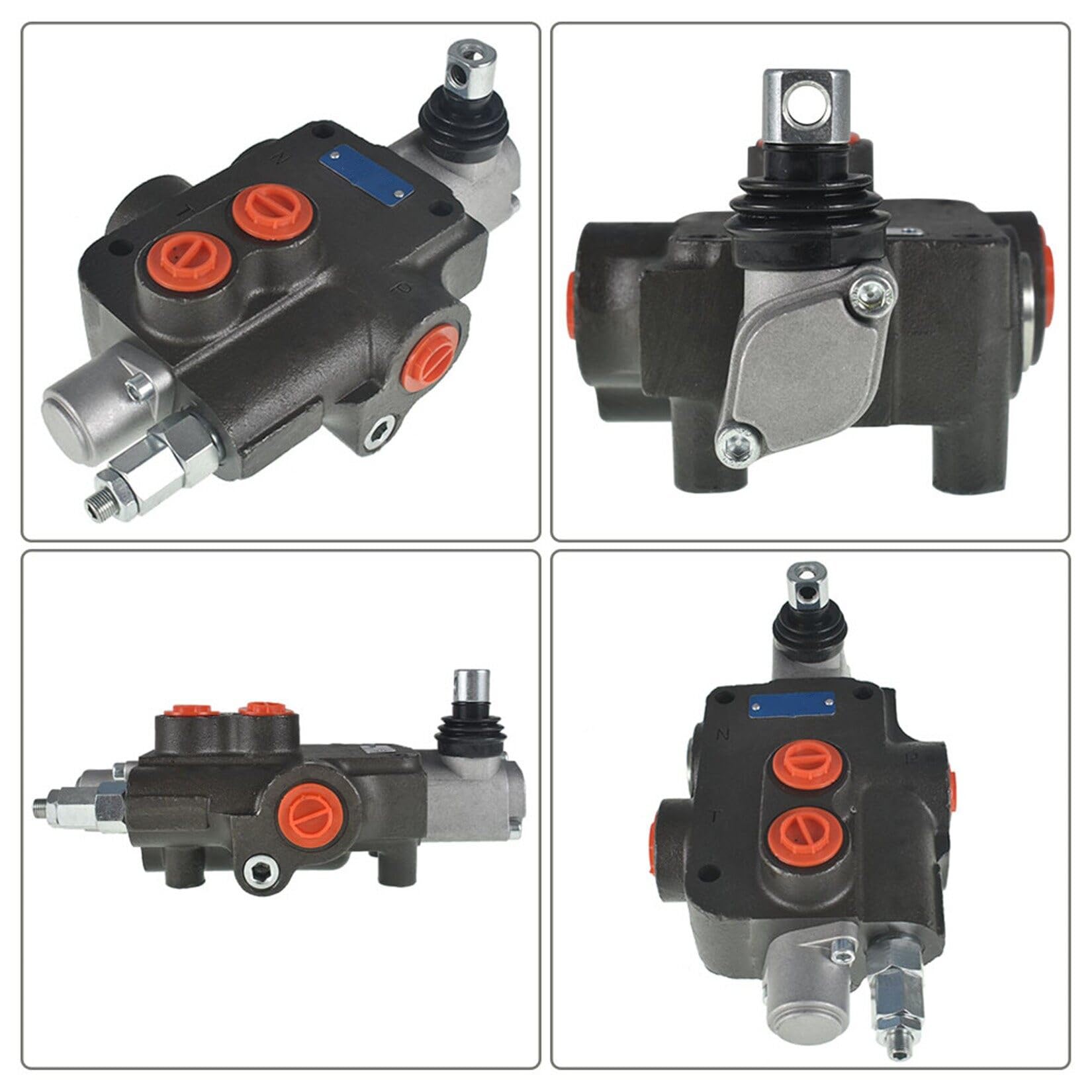 Distributeur hydraulique à Double Effet, 1 tiroir, 21 GPM, 3600 PSI, Ports SAE, pour Petits tracteurs, tracteurs, chargeuses et fendeuses de bûches.