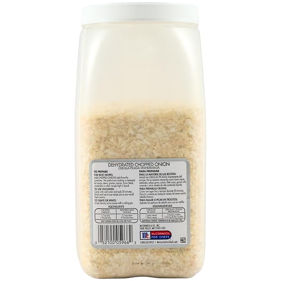 McCormick Culinary Dehydrated Chopped Onion, 4 lb