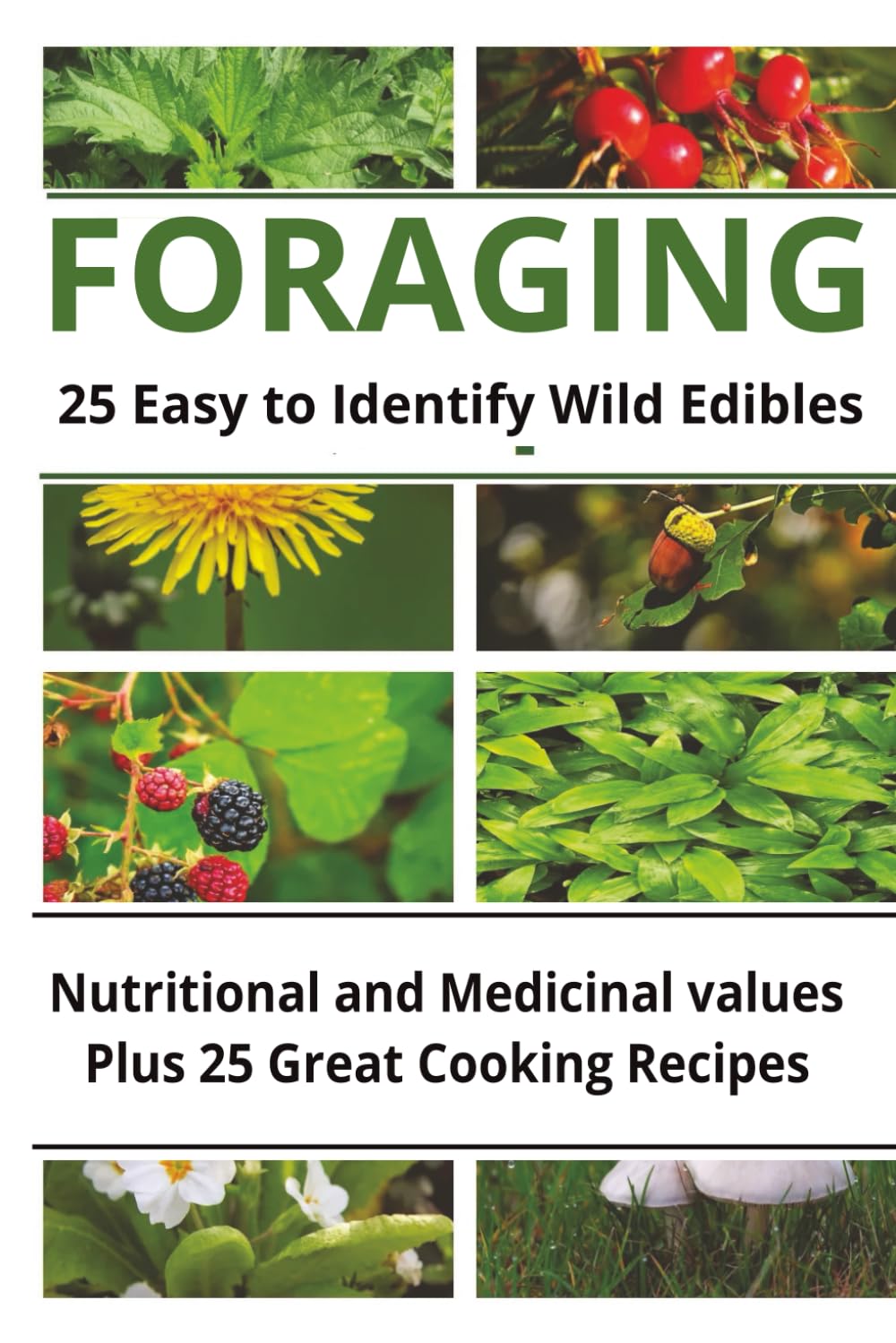 Foraging 25 Easy to Identify Wild Edibles: Your Guide to Identifying and Gathering 25 Delicious and Safe Wild Edibles with Ease