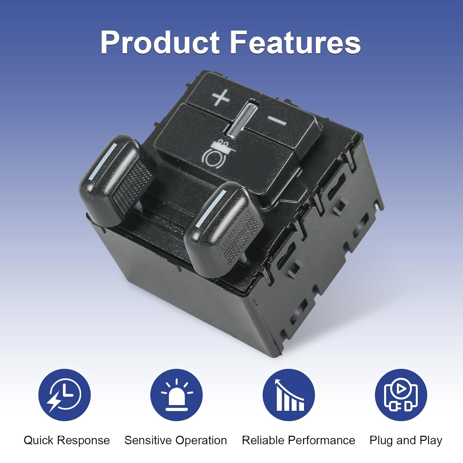 84108373 Trailer Brake Control Switch Compatible with 2015-2021 Chevy Silverado Colorado Suburban Tahoe 2014-2020 GMC Canyon Sierra Yukon/Yukon XL Replace# 23145874 601226