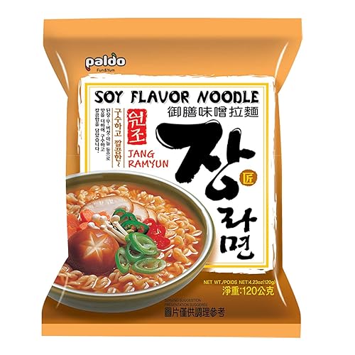 Paldo Fun  Yum Jang Ramen Mild Fideos instantáneos con sopa Caldo con sabor a soja Sabor sabroso mejor estilo oriental Ramyun coreano K-Food   423