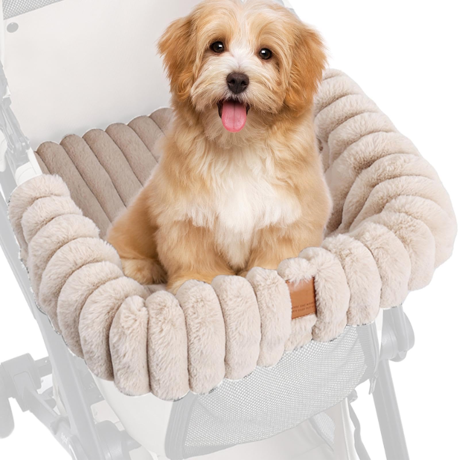 Tappetino Per Passeggino Per Cani Tappetino In Peluche Lavabile E Caldo | Cuscino per Passeggino con Fibbia Magnetica per Cani Per Gatti E Cuccioli, Per Viaggi In Casa E All'Aperto