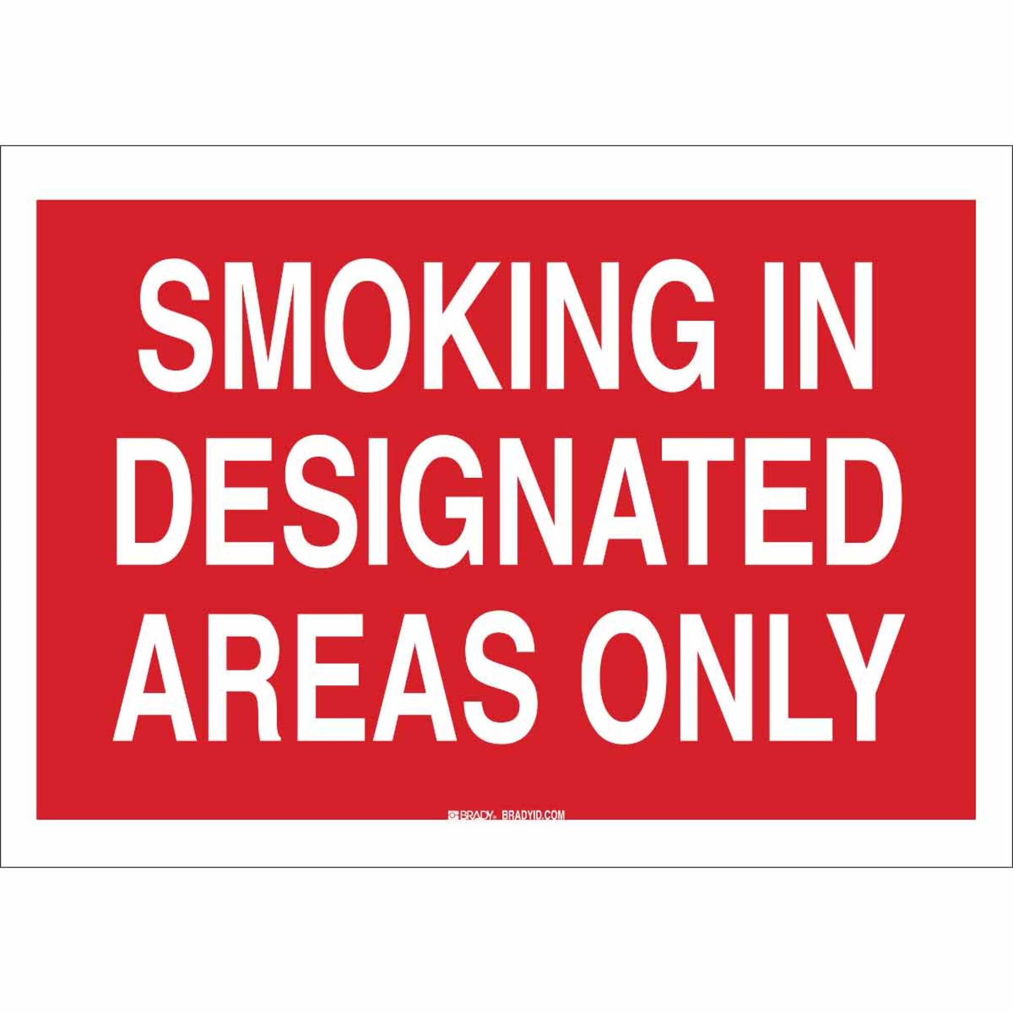 Panneau d'interdiction de fumer rectangulaire bicolore pour signalisation - 2
