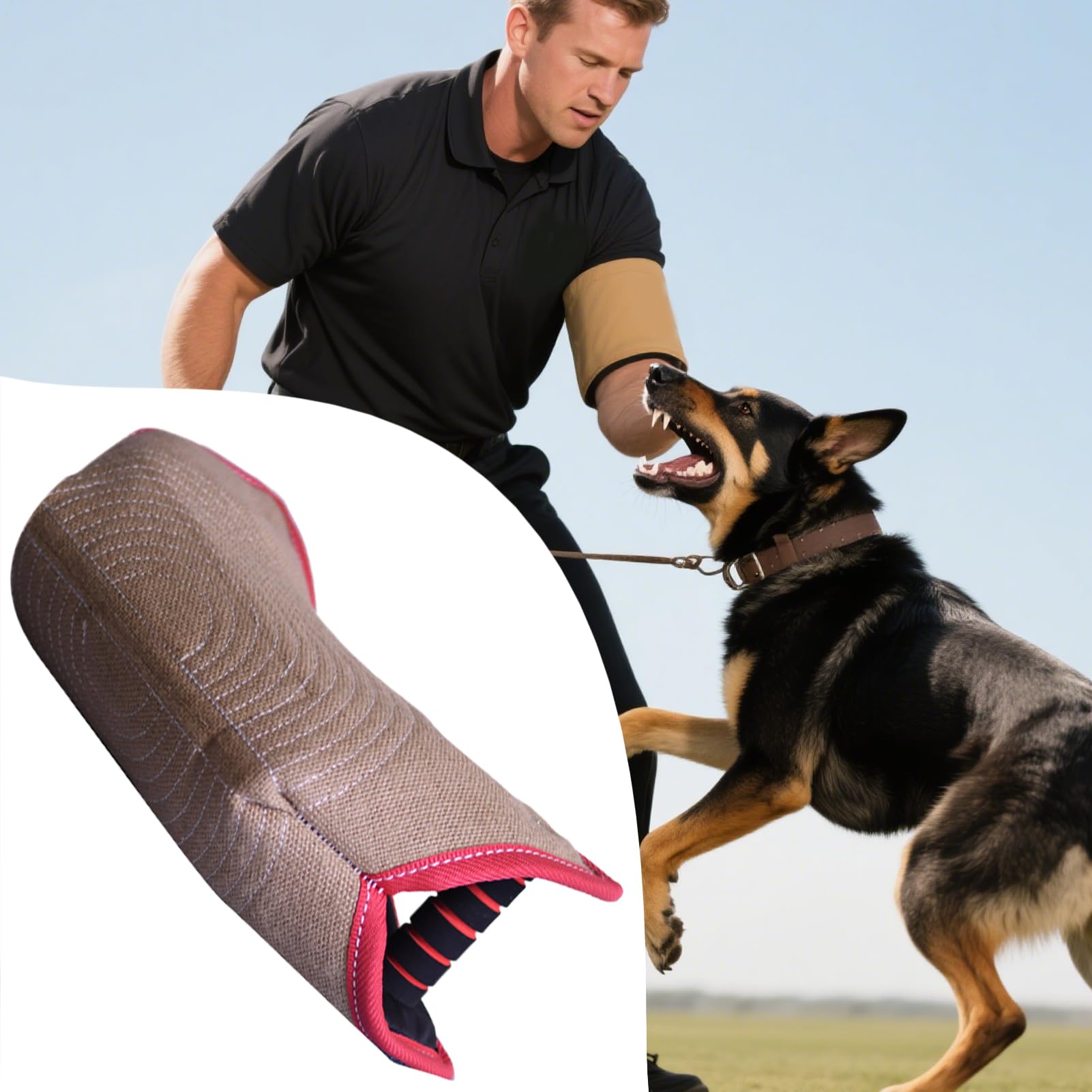 Hundebiss-Schutzarmel - Robuster Schutzarmband Für Hundebisse,Bequeme Faltbare Spielhilfe Für Welpen Zum Training Und Outdoor-Aktivitäten