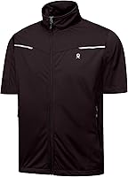 Vista 10 de Little Donkey Andy Chalecos ligeros Softshell para hombre, chaquetas de manga corta para golf, senderismo, correr