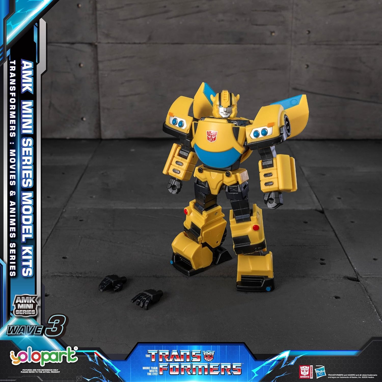 YOLOPARK 6+1 Pack Transformers AMK MINI WAVE3 Actionfiguren | 4,7" hoch beweglich TF3 Optimus Prime Megatron, IDW Orion Pax Bumblebee, G1 Ironhide Ratchet Actionfiguren für Kinder ab 8+