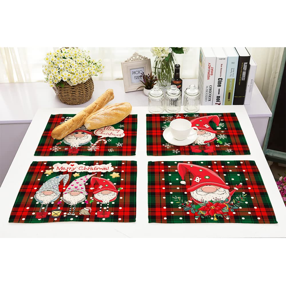 クリスマス テディベア ランチョンマット プレースマット 2枚セット