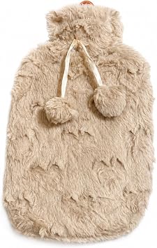 Pelu  K l fl  S cak Su Torbas , 2L S zd rmaz Termal Su Torbas , Adet D nemi Kar n Bel S rt A r s   in Is  Terapisi Kompresi, Yumu ak Ponponlu Rahatlat c  Hot Water Bottle